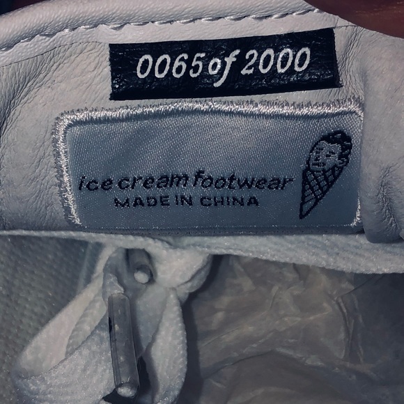 Billionaire Boys IceCream Sneaker  | RARE W/unisex style | 65 of 2000 NWT - Picture 9 of 14